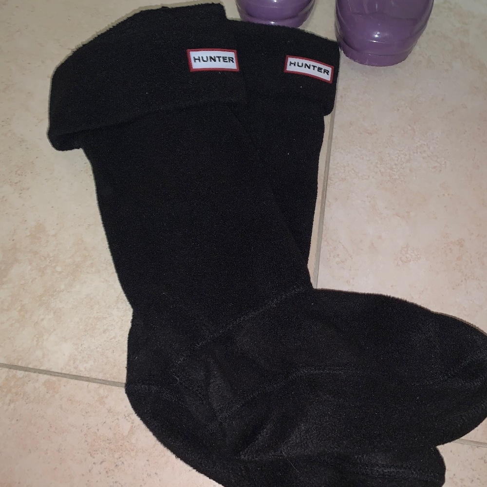 Hunter | Original Tall Boot Socks: Black